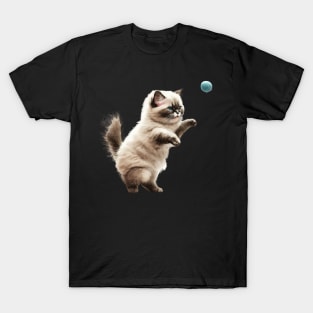 Cute Playful Kitten, Cat Lover T-Shirt